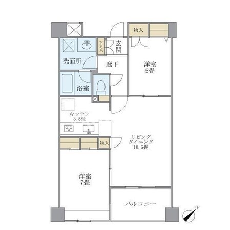 エーデルブルクの物件間取画像